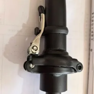 Black folding bicycle handlebar stem riser 25.4mm quick release bike part replacement