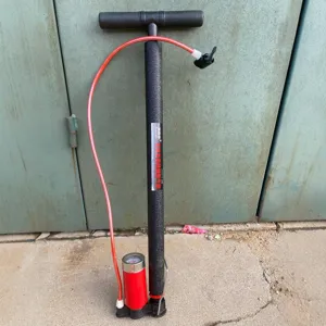 Tragbare Hochdruck Stahl Luftpumpe Handinflator Mit Manometer Für Basketball Fußball Yoga Ball Sportgeräte