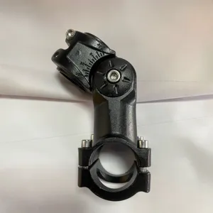 Ρυθμιζόμενος λαιμός ποδηλάτου βουνού 31.8mm από κράμα αλουμινίου σε μαύρο χρώμα
