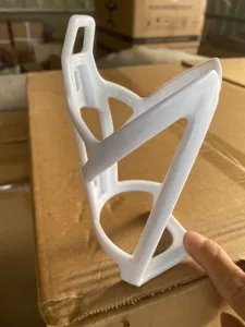 Portabotellas de bicicleta de plástico blanco para montaña carretera diseño ligero