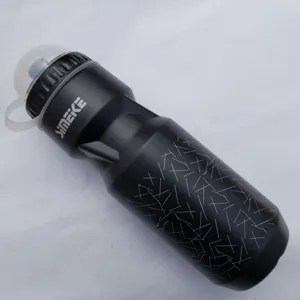 Borraccia sportiva in plastica nera da 750ml per bicicletta ciclismo e fitness