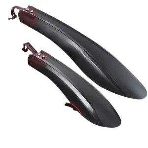 Ensemble de garde-boue de vélo de montagne en plastique durable, avant et arrière.