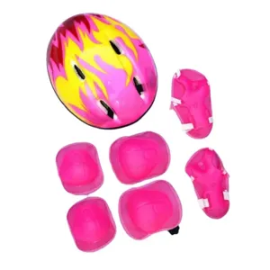 Kids roller skating protective gear set helmet knee pads for outdoor sports skateboarding
