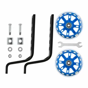 Kids bicycle training wheels set flashing bike balance wheels replacement accessories kit
