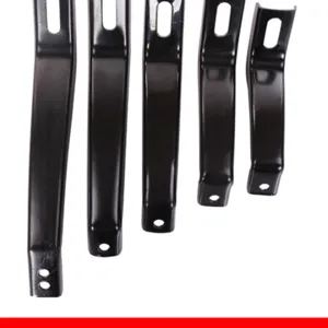 Fahrrad Stuetzraeder Metall Halterungen Ersatzteile, stabile schwarze Stuetzausleger Stangen.