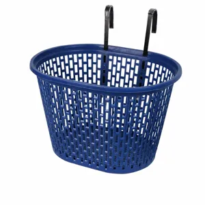 Bicycle Front Basket Plastic Mesh Mountain Bike Basket Detachable Cycling Storage Basket for Kids and Adult Bikes