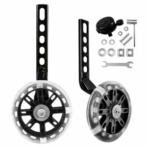 Kids bicycle training wheels flash balance wheels with mounting brackets and hardware accessories