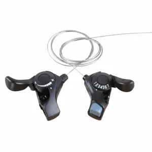 Mountainbike Schalthebel Set 3x7 Gang Fahrrad Umwerfer Trigger Shifter mit Schaltzuge