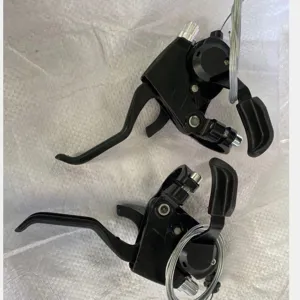 Aluminum alloy 21 24 speed integrated bicycle brake lever and gear shifter combo with cable.