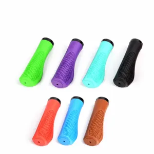 Manopole per manubrio bici mountain bike in gomma antiscivolo ergonomiche bloccabili