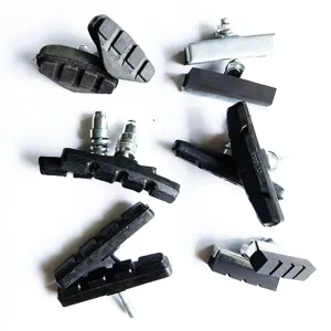 Plaquettes de Frein de Vélo Caoutchouc V Blocs de Frein VTT Vélo Pliant Pièces de Rechange Patin de Frein Durable