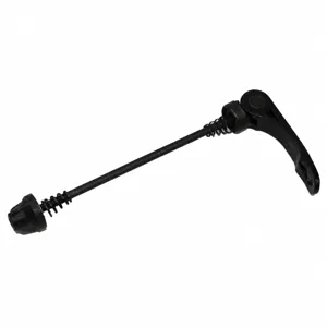 Front wheel quick release skewer detail showing 145mm length for bicycle front axle part.