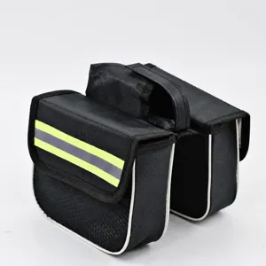Sac Imperméable pour Cadre de Vélo Sacoche de Selle VTT Coque Rigide Pochette de Tube Supérieur