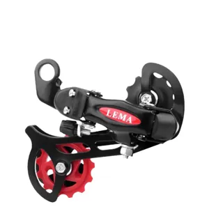 Deragliatore posteriore per mountain bike trasmissione cambio parti di ricambio nero rosso