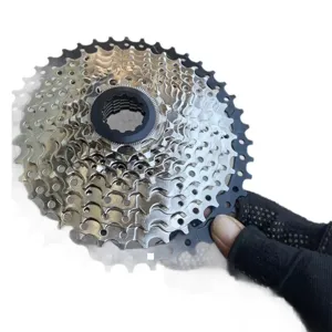 Mountain bike cassette sprocket 8 9 10 11 speed bicycle gear replacement parts silver black.