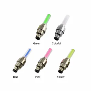 LED Bicycle Valve Lights Colorful Cycling Wheel Spoke Lights For Mountain Bike Night Riding Equipment Accessories