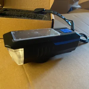 Lampe Avant De Vélo Solaire Klaxon Rechargeable Éclairage Nuit Vtt Accessoires Équipement