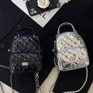 2025 Nouveau Sac à Dos Mini Matelassé Femme Mode Polyvalent Sac Bandoulière Voyage