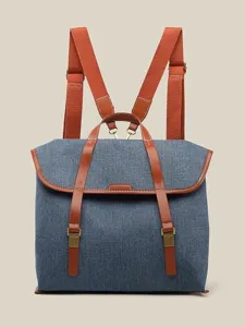 Vintage Jeans Canvas Rucksack Handtasche Retro Pendler lässig vielseitiger Daypack