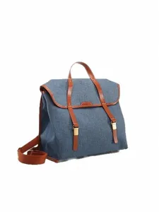 Vintage Jeans Canvas Rucksack Freizeit Arbeit Schultasche Retro Handtasche Umhängetasche