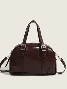 Retro brown pillow bag for women 2025 new Korean style handbag versatile crossbody shoulder bag