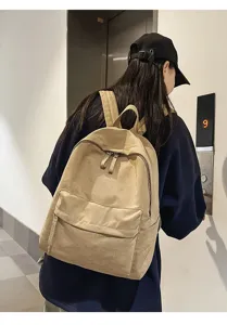 Casual σακίδιο πλάτης μετακίνησης μονόχρωμη σχολική τσάντα για ταξίδια και φοιτητές.