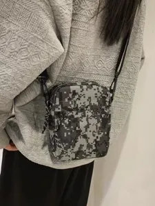Digitale Tarnung taktische Umhängetasche für Damen Herren, funktionale Outdoor Tasche.