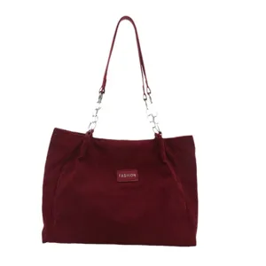 Damen Kord Shopper Tasche Grosse Kapazitat Umhangetasche Mode Alltag Damentasche