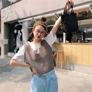 Vintage corduroy handbag mini casual tote bag versatile cloth bento bag for women stylish.