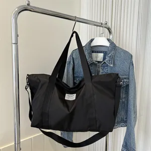 Large Capacity Oxford Cloth Tote Bag Casual Travel Shoulder Bag Women Shopping Handbag Fashion Daily Commuter Bag