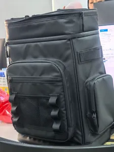 Sac a dos isotherme impermetable noir 30L pour camping plage peche pique-nique voyage exterieur