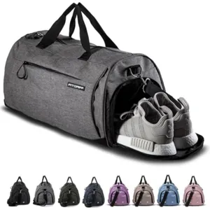 Sac de voyage avec compartiment à chaussures, sac de sport fitness portable pour homme et femme