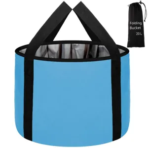 Portable folding foot bath bucket 20L collapsible travel foot soaking basin for home use