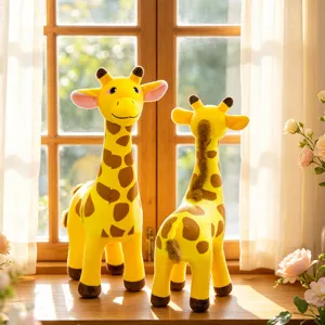 Cute giraffe plush toy detail showing soft texture and lovely design on a warm windowsill.