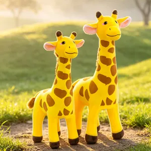 Cute giraffe plush toy set soft stuffed animal doll for kids graduation gift and room decor details