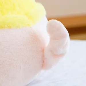 Cute colorful pig plush toy detail view soft stuffed animal doll sleeping pillow gift for kids