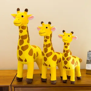 Cute giraffe plush toys set, soft stuffed animal doll for kids, perfect graduation gift wholesale.
