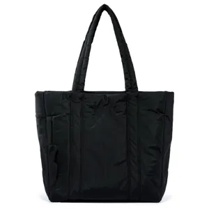 Women's Padded Nylon Tote Bag Large Capacity Casual Commuter Shoulder Bag Soft Quilted Handbag Daily Use