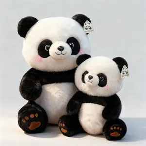 Simpatico Peluche Panda di Simulazione Bambola Animale Stuffed Morbido Soffice Cuscino Panda Gigante Giocattolo Compagno Decorazione Casa