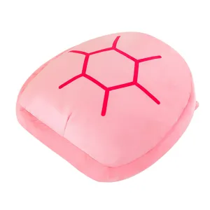 Pink plush turtle shell pillow wearable stuffed animal cute cartoon sleeping doll toy for girls.