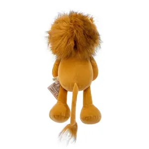 Cute jungle animal lion plush toy, soft stuffed doll for girls bed sleeping and cute room decor.