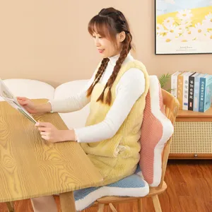Plush star cushion candy color cartoon backrest pillow soft cute chair pad for home decor