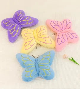 Cute butterfly plush pillow soft cushion stuffed toy set for sofa bedroom decor home gift