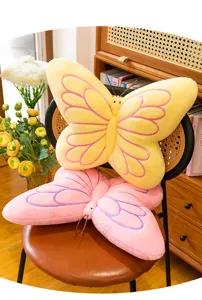 Cute butterfly plush pillow soft sofa cushion stuffed animal toy tatami seat decor gift new