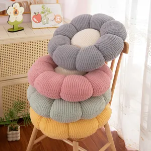 Cute flower floor cushion plush tatami seat pad cozy soft lazy chair pillow for home decor