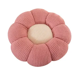 Cute flower floor cushion plush pink pillow soft tatami chair pad home bedroom decor comfy seat