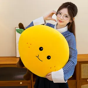 Joli coussin en peluche mangue doux fruit dessin animé peluche oreiller pour canapé voiture