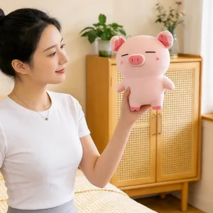 Süßes rosa schwein plüschtier weiche stofftier puppe schlafkissen geburtstagsgeschenk für kinder