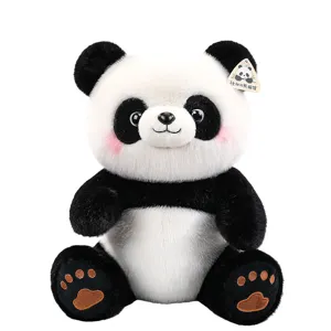 Simpatico panda di peluche animale morbido bambola gigante cuscino regalo per bambini