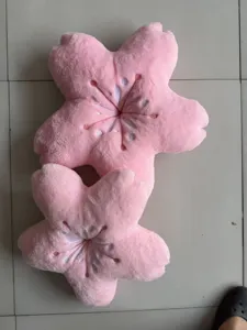 Cuscino in peluche fiore di ciliegio rosa morbido cuscino decorativo per divano ufficio